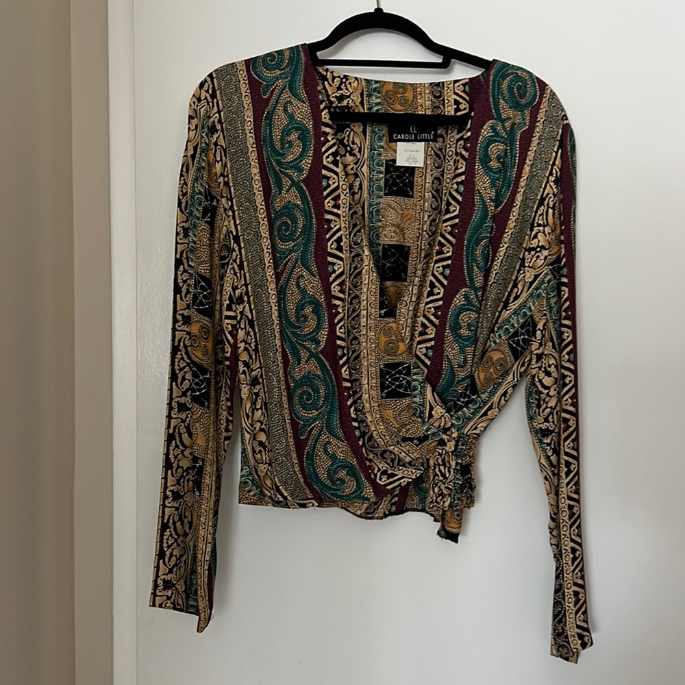 Beautiful vintage wrap blouse